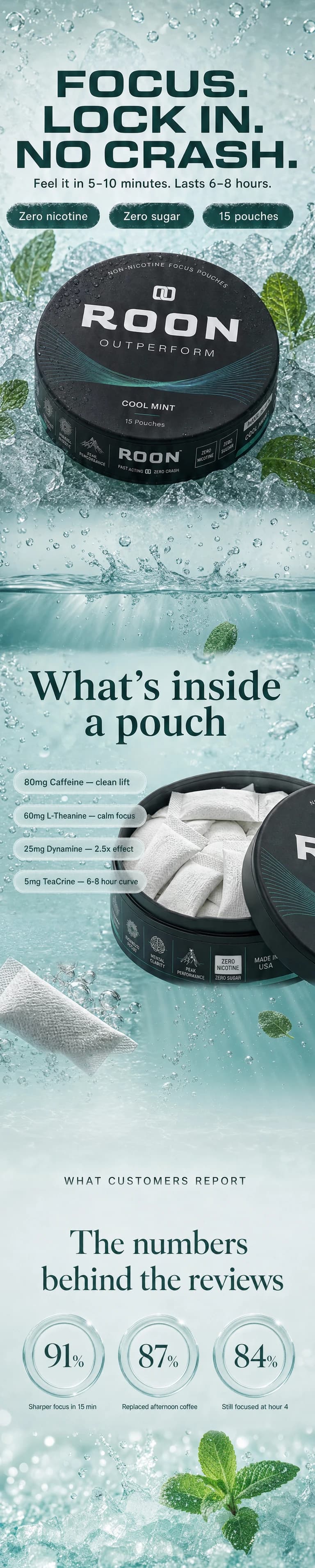 Roon Cool Mint — focus you can feel, in crushed ice