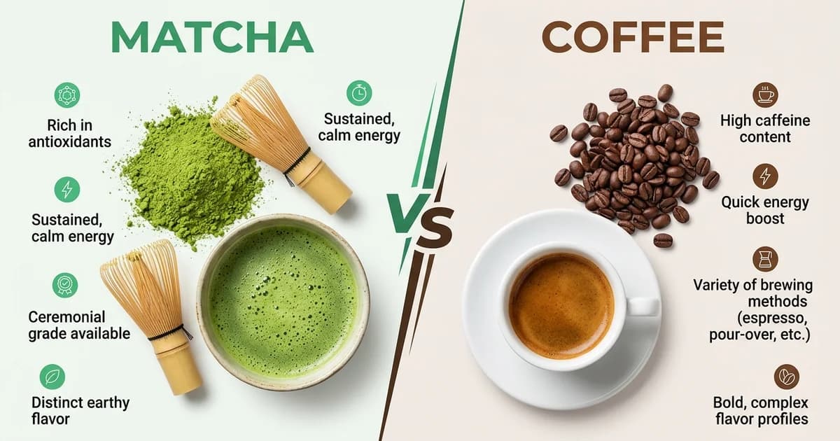 How Much Caffeine in Matcha vs Coffee? The Real Numbers Behind Your Morning Cup