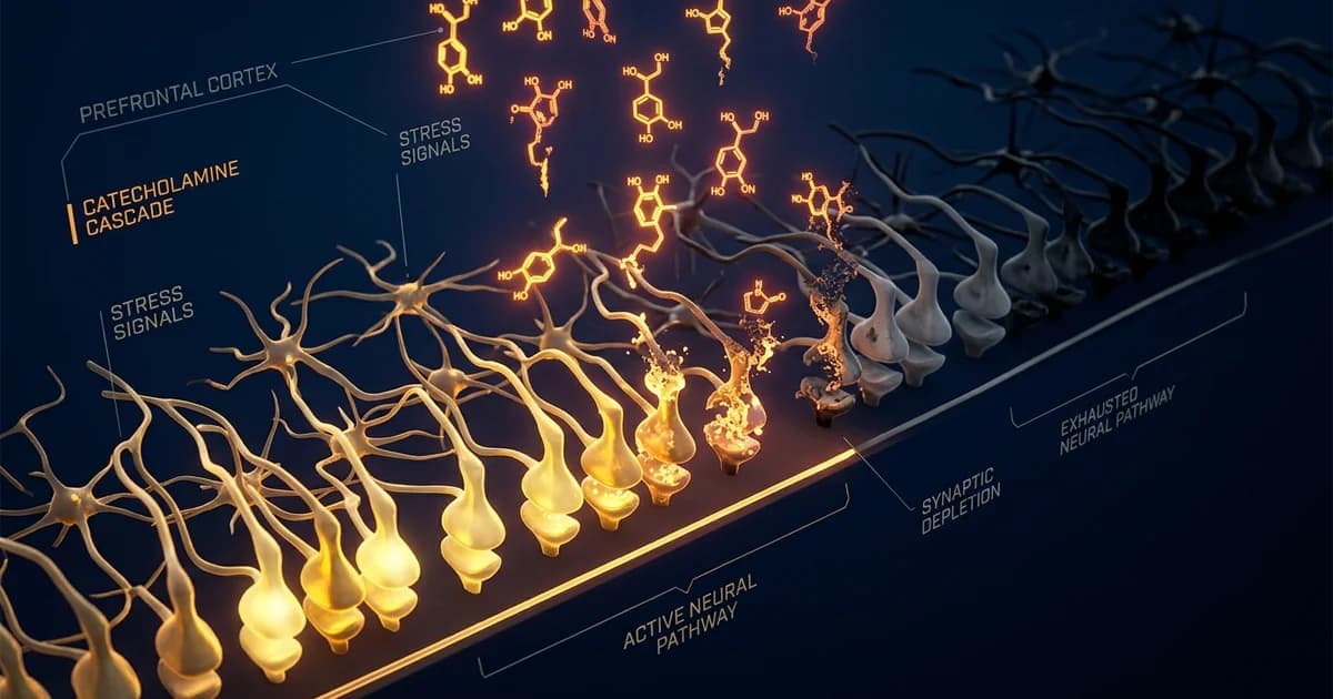 The Science of Catecholamine Depletion: Why Your Brain Runs Low on Dopamine Under Pressure