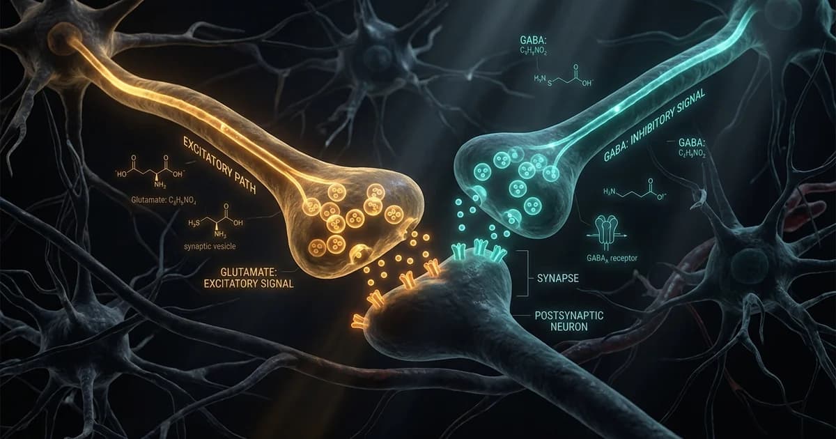 Glutamate and GABA: The Brain's Accelerator and Brake