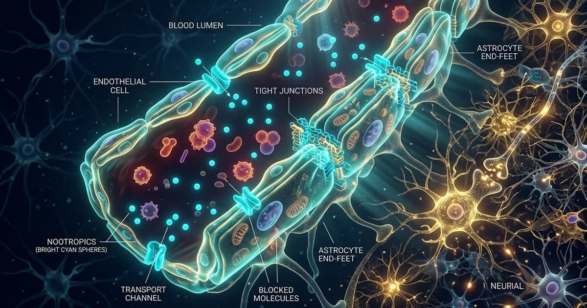 The Blood-Brain Barrier: Which Nootropics Actually Reach Your Brain