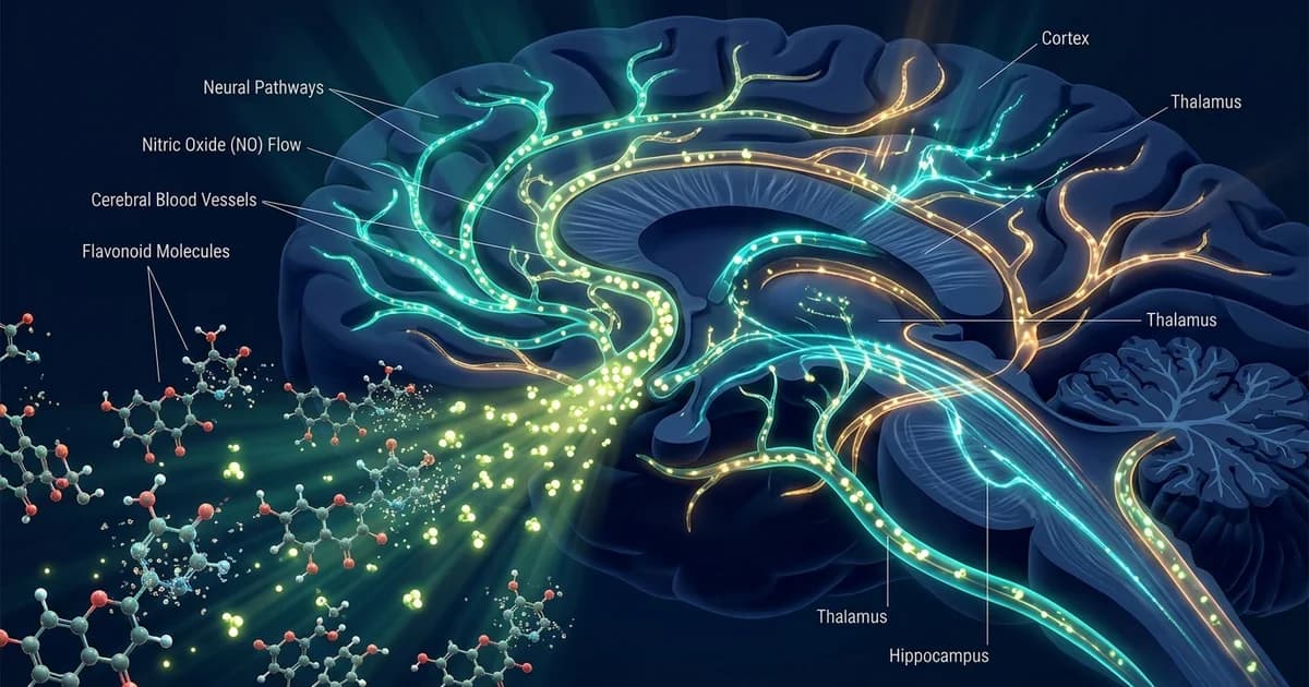 Flavonoids and the Brain: How Plant Polyphenols Boost Blood Flow Through Nitric Oxide