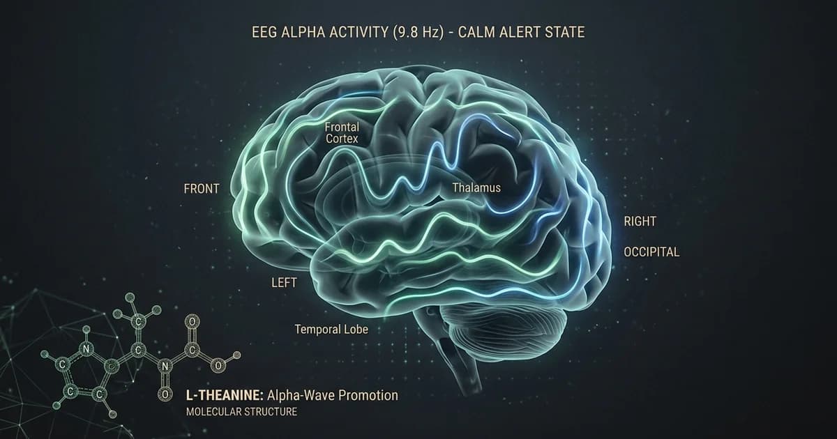 The Alpha-Wave Study: How L-Theanine Produces "Calm Alertness" in the EEG