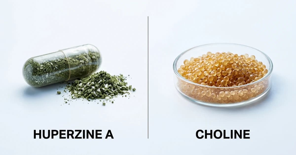 Huperzine A vs Choline Supplements: Block the Breakdown or Supply the Raw Material?