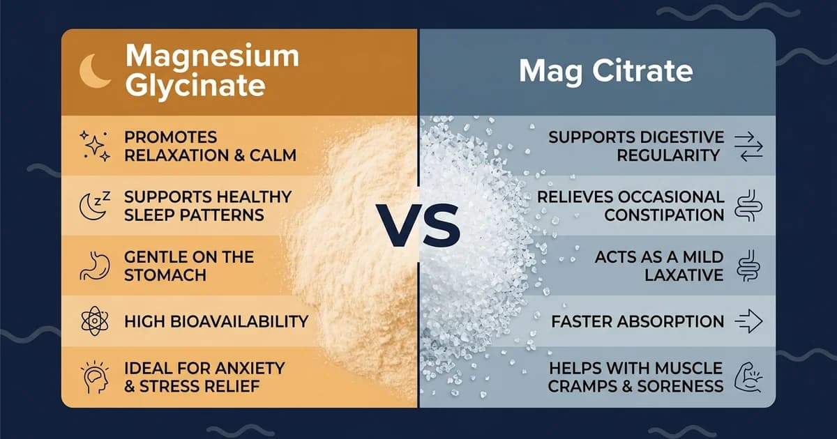 Magnesium Glycinate vs. Citrate for Sleep: A Head-to-Head Comparison