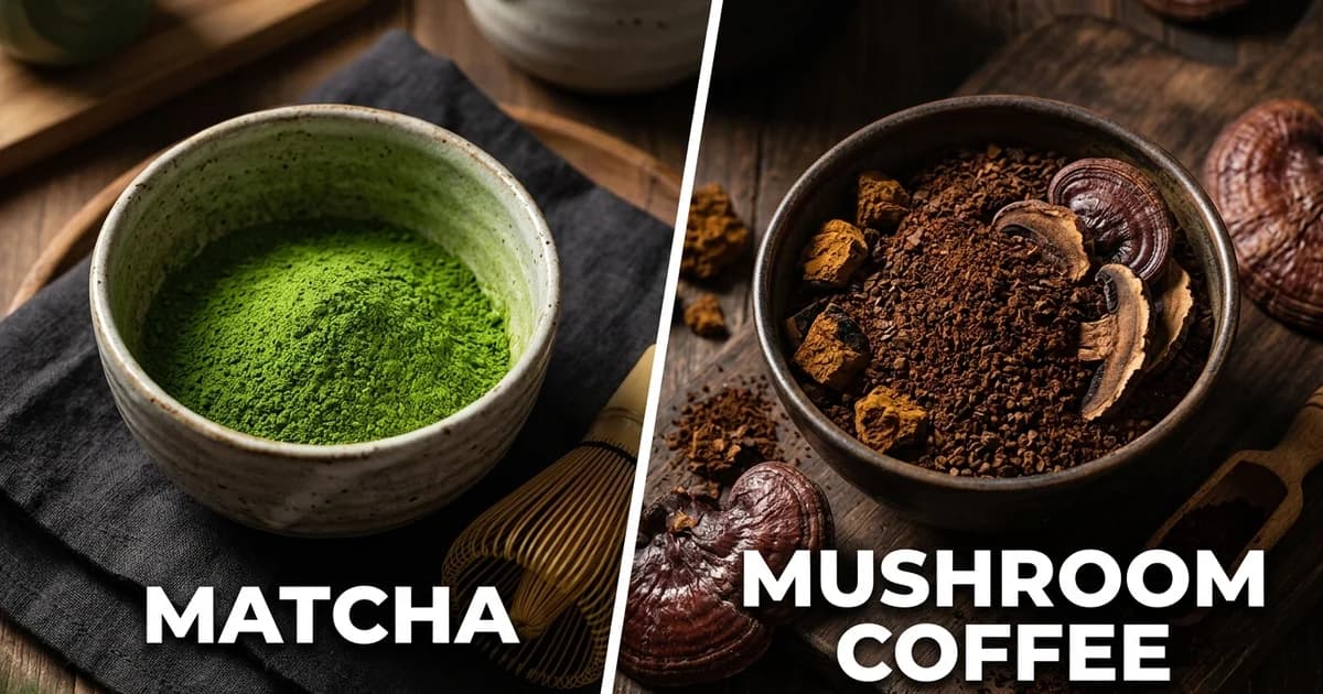 Matcha vs. Mushroom Coffee: A Head-to-Head Comparison