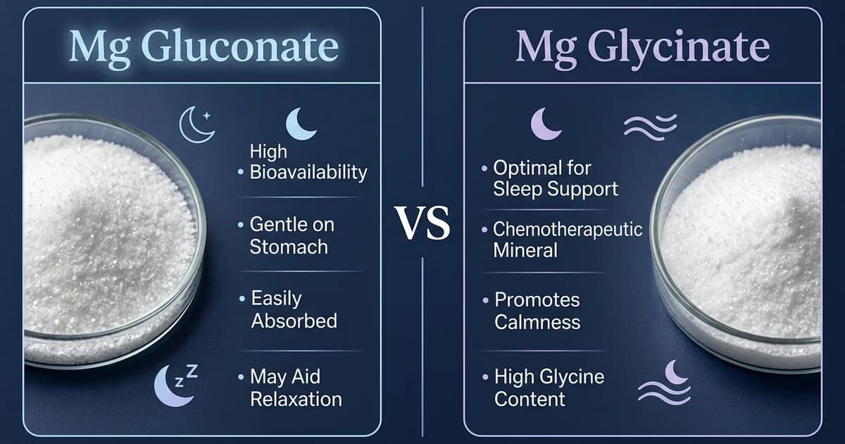 Magnesium Gluconate vs. Glycinate for Sleep: A Head-to-Head Comparison