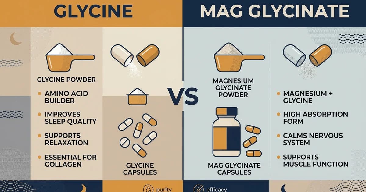 Glycine vs. Magnesium Glycinate for Sleep: Which One Actually Works?