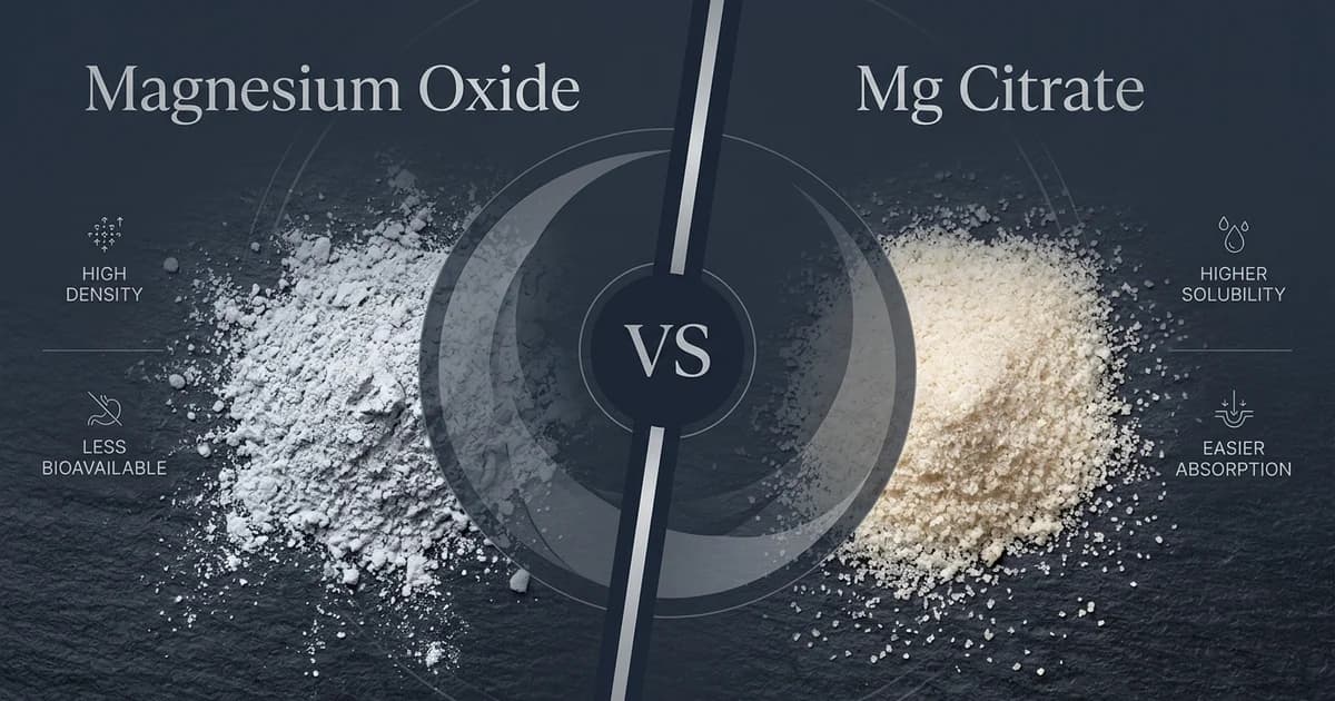 Magnesium Oxide vs. Citrate for Sleep: A Head-to-Head Comparison