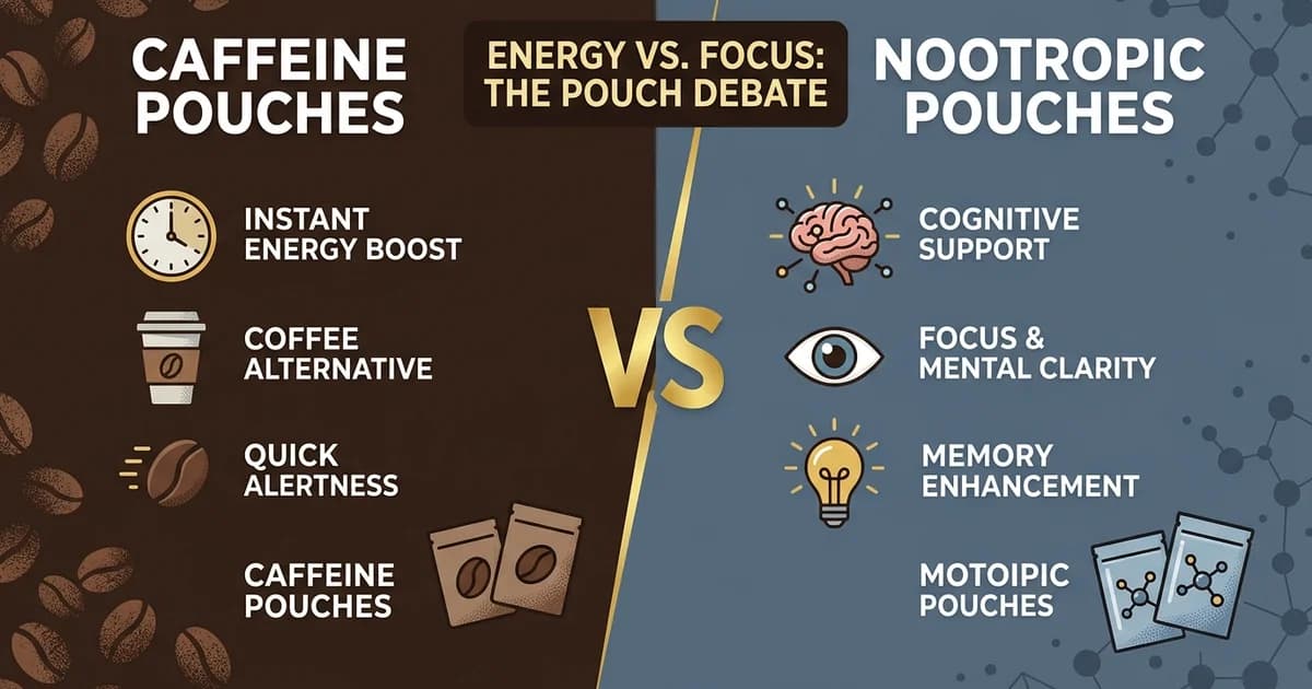 Caffeine Pouches vs Nootropic Pouches: What Actually Separates Them?