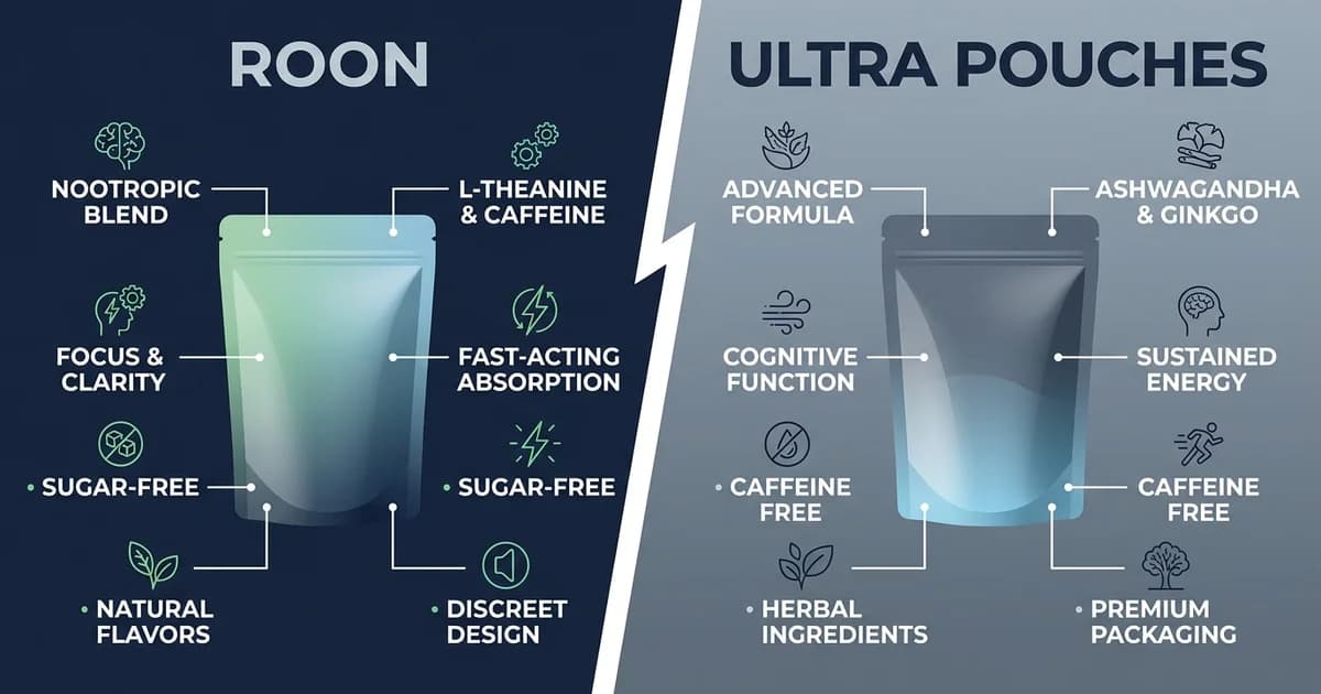 Roon vs Ultra Pouches: Which Nootropic Pouch Is Better?