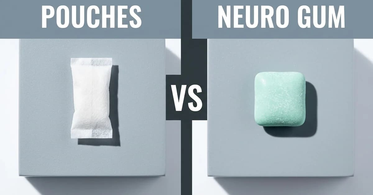 Roon vs Neuro Gum: Pouches vs Gum for Cognitive Focus