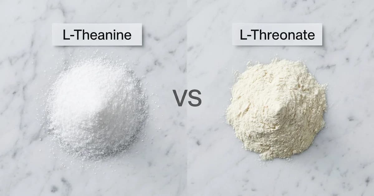L-Theanine vs L-Threonate: Which One Actually Improves Your Brain?